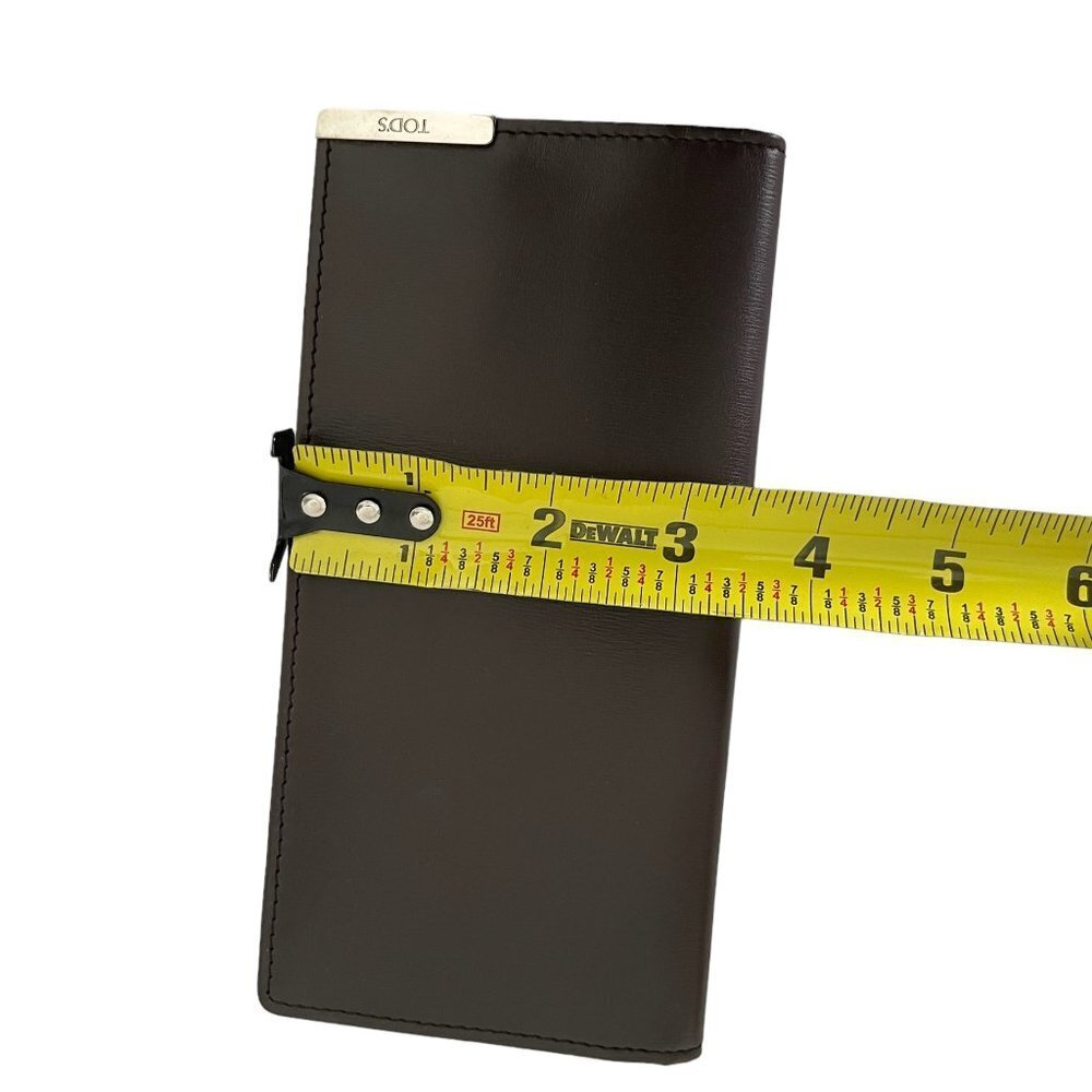 Tod's Italy Brown Barretta MET Leather‎ Vertical Wallet, XAMBRRB7449PULS81 - Picture 4 of 11